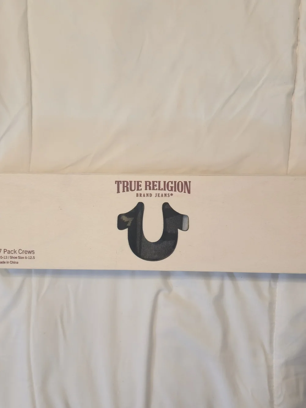 True Religion Men's 7-Pack Crew Socks - New (Open Package)